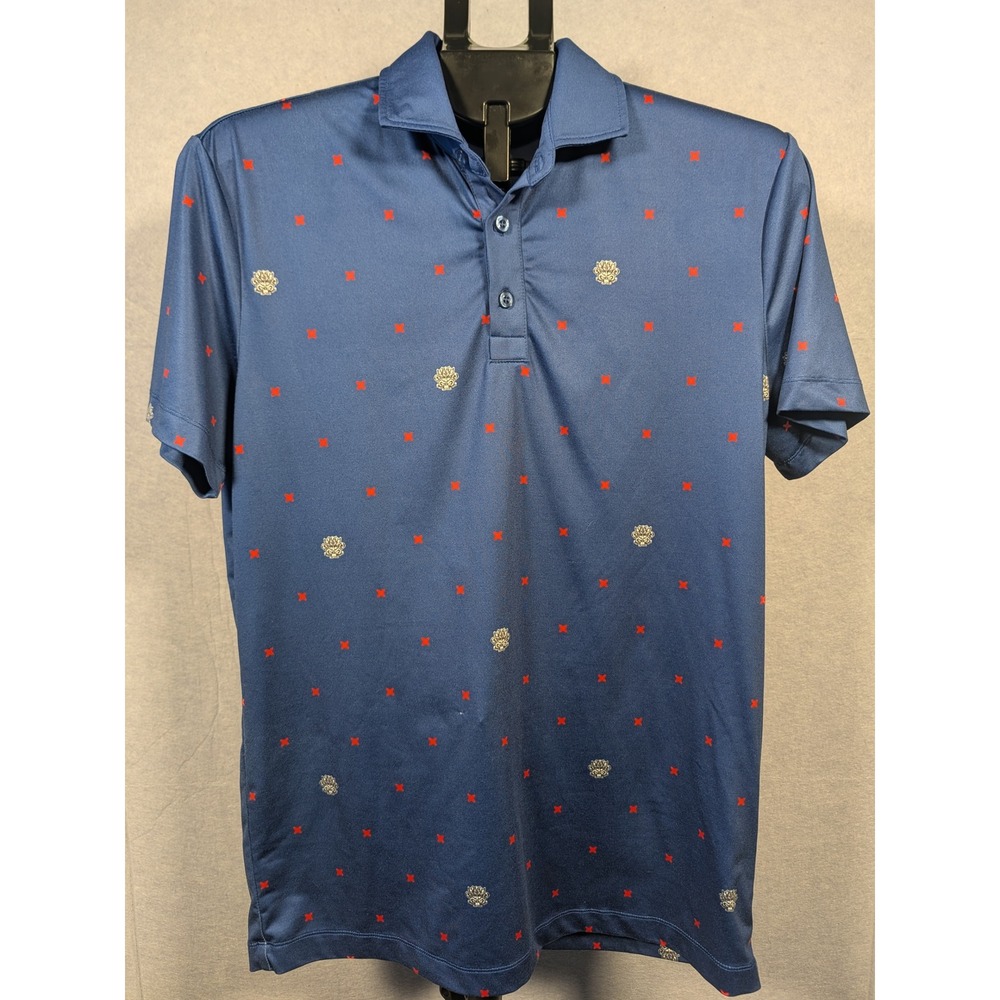 Redvanly Polo Shirt Men S Blue Whistling‎ Straits Golf Performance Excellent